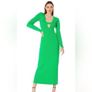 AFRM Darby Sweater Dress Brand New with Tags; green, size XS